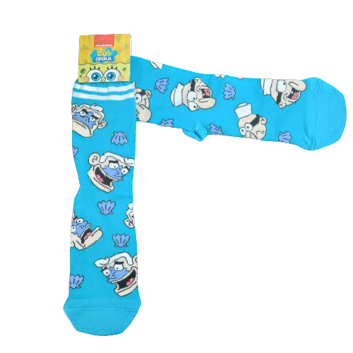 Medias 3/4 Bob Esponja - Sirenoman y Chico Percebe