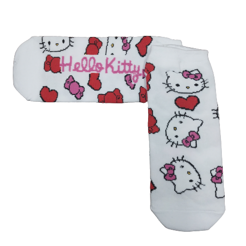 Medias soquetes Sanrio Hello Kitty Caras & corazones