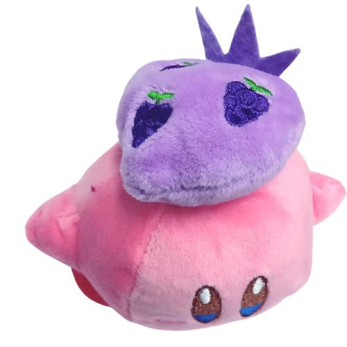Peluche plush Kirby - Kirby sombrero uvas con mosquetón - 12 CM