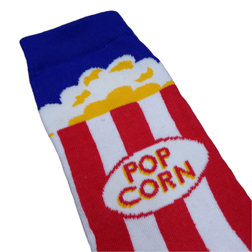 Medias 3/4 Balde de pochoclos Popcorn