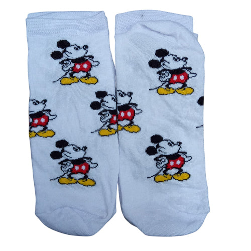 Medias soquete Mickey Mouse - Mickey mini Fondo Blanco