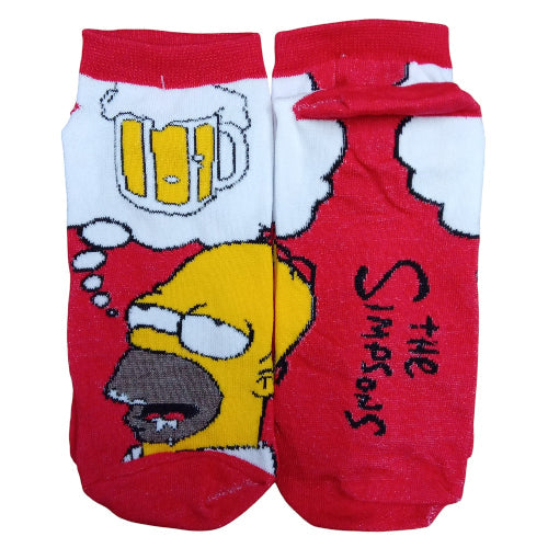 Medias soquete Los Simpson - Homero pensando en cerveza