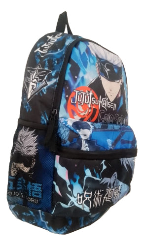 Mochila de Cordura Reforzada - Jujutsu Kaisen Gojo Satoru (fondo azul)