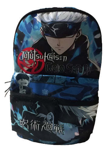 Mochila de Cordura Reforzada - Jujutsu Kaisen Gojo Satoru (fondo azul)