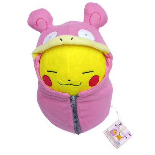 Peluche plush Pokemon - Pikachu dormido sleeping bag Slowpoke 27CM - Oficial