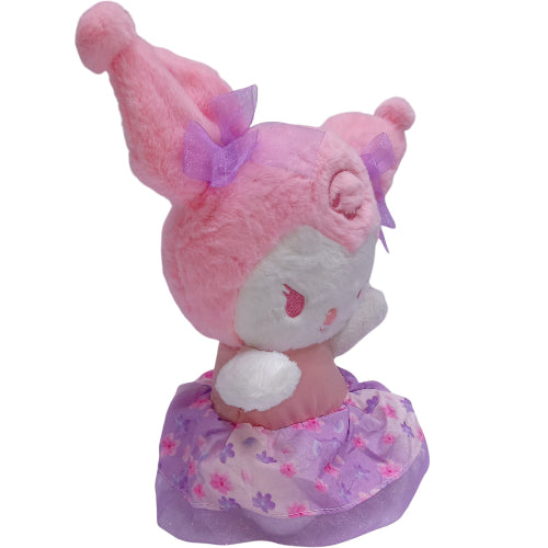 Peluche plush Sanrio - Kuromi rosa vestido floreado 25CM