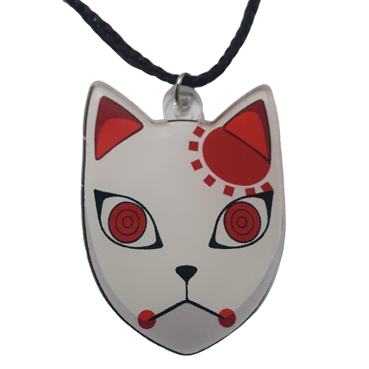 Colgante Acrilico Demon Slayer - Máscara Hakuko