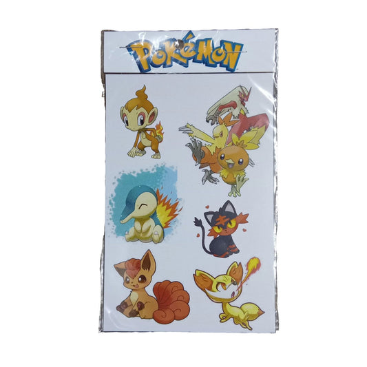 Stickers Pokemon Modelo 4 - Tipo Fuego para recortar