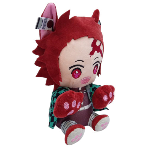 Peluche Plush Demon Slayer - Tanjiro patas de gato con ventosa 23CM