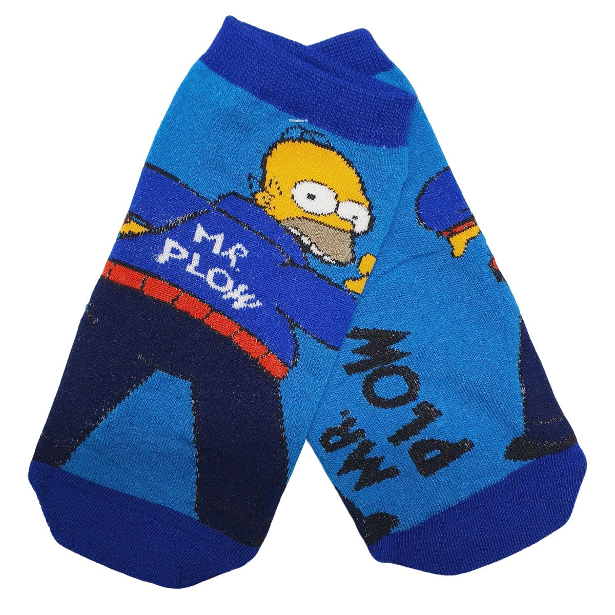 Medias Soquete Los Simpsons - Don Barredora (Fondo Azul)