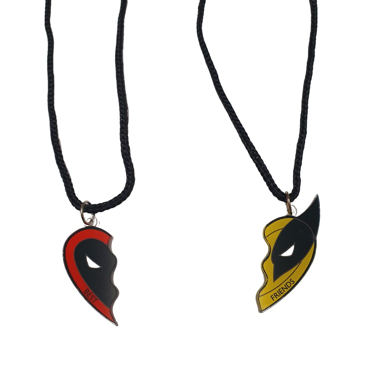 Colgante Acrilico Deadpool & Marvel - Corazón Friendship