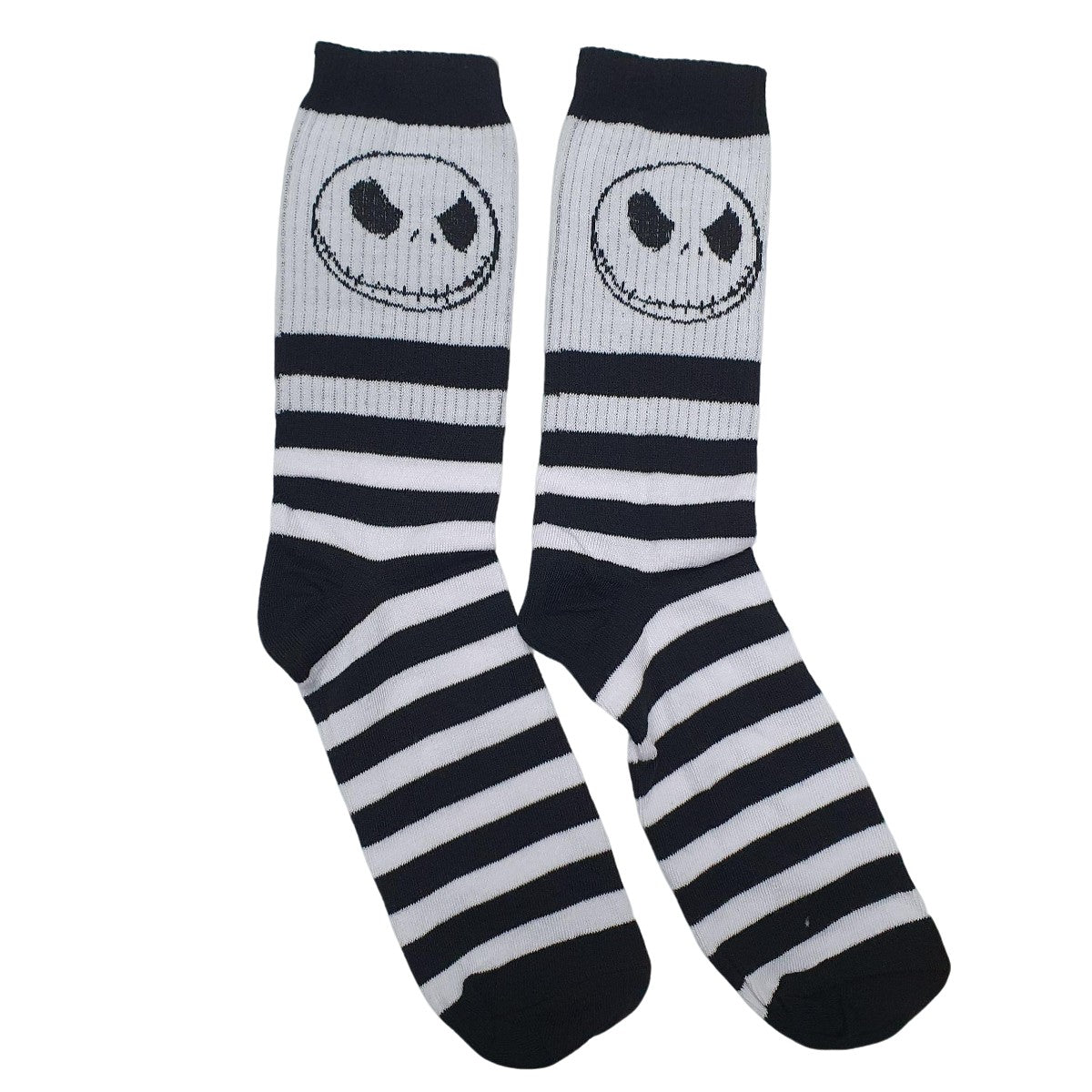 Media 3/4 El Extraño Mundo de Jack - Jack Rayas Blanco y Negro (Puño)