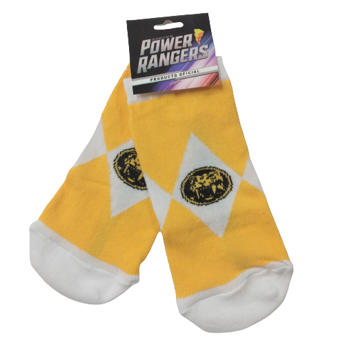 Medias soquete Power Rangers-Amarillo