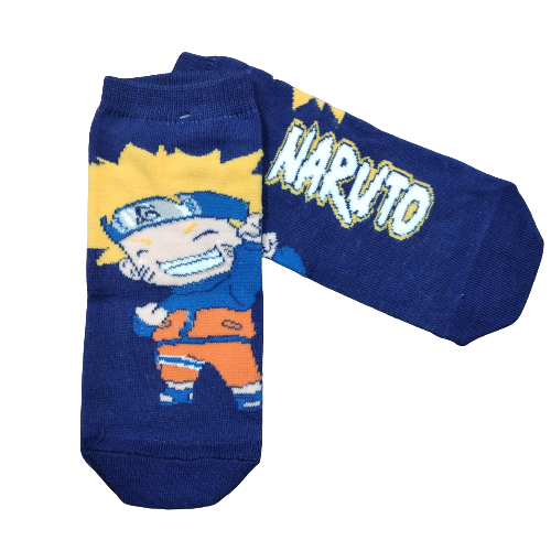 Medias soquete Naruto - Naruto Chibi (fondo azul)