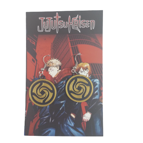 Aros 3D Jujutsu Kaisen - Boton Escuela Tecnica de Maldiciones Metropolitana de Tokyo