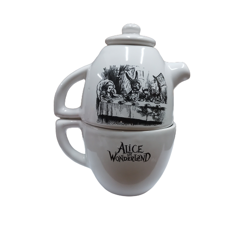Tetera cerámica Alicia en el país de las maravillas