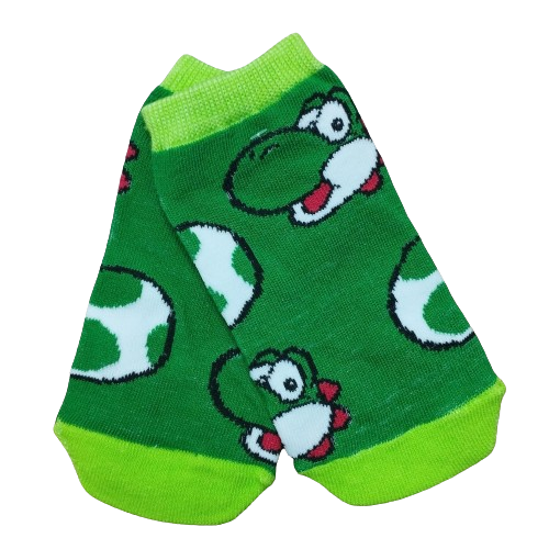 Medias Soquete Super Mario Bros - Yoshi - Talle Niño