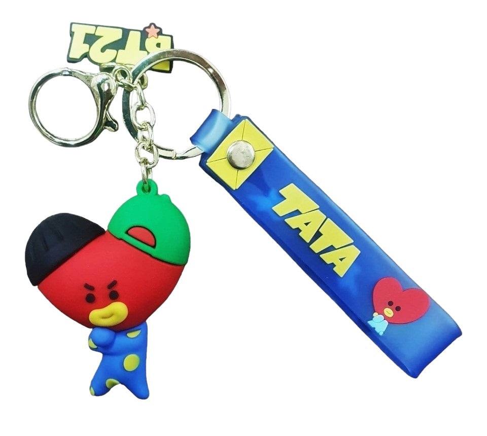 Llavero Goma 3D BT21 - Tata Corazón (Mod 2)