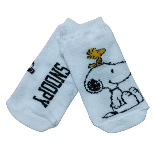 Medias Soquete Snoopy - Snoopy & Woodstock en la cabeza - Talle Niño