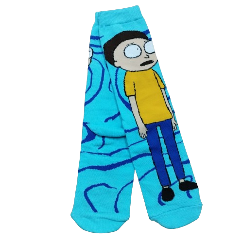 Medias 3/4 Rick and Morty - Morty (Fondo Celeste)