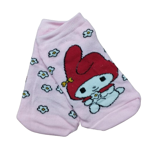 Medias Soquete Sanrio - My Melody Florcitas (Fondo Rosa) - Talle Niño