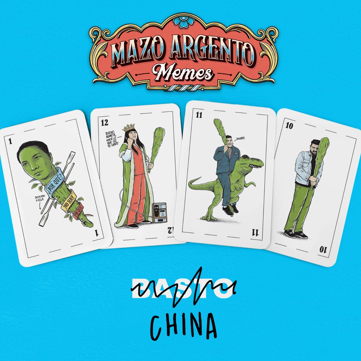 Juego de cartas - Mazo Argento Memes