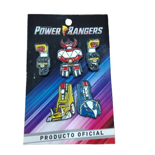 Set pines x 5 Megazord Power Rangers