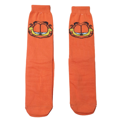 Media 3/4 Garfield Cara Fondo Naranja