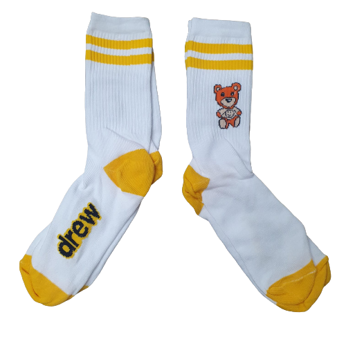 Media 3/4 Drew Oso Fondo Blanco Lineas Amarillas