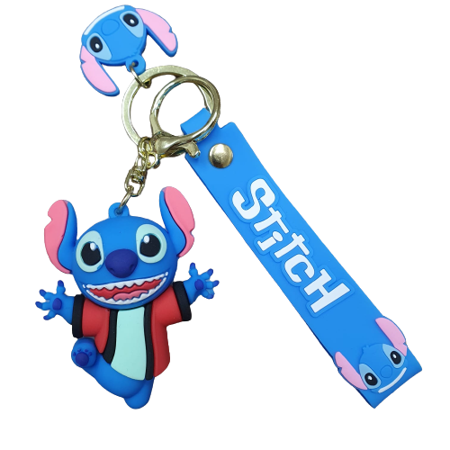 Llavero Goma 3D Lilo & Stitch - Stitch (camisa roja)