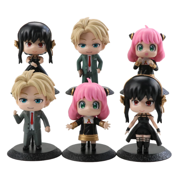 Figuras (Set x6) Spy x Family - Personajes Chibi 10cm