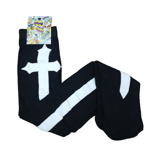 Medias bucaneras Cruz blanca