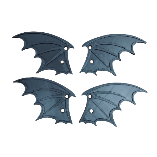 Alas de Murcielago para Cordones color Negro