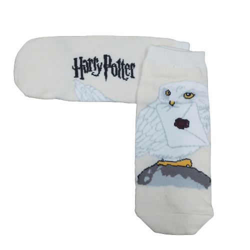 Medias soquetes Harry Potter Hedwig Beige