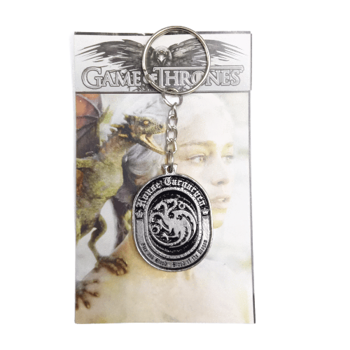 Llavero Juego de Tronos - Casa Targaryen (ovalado)