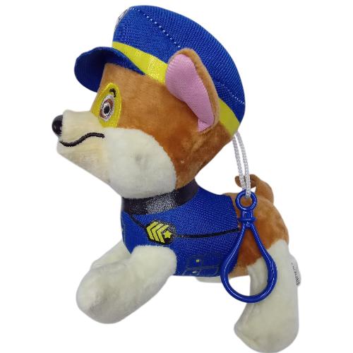 Peluche plush PAW Patrol - Chase con mosquetón - 14CM