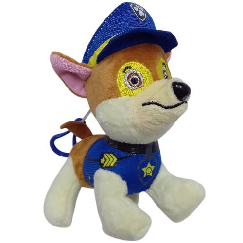 Peluche plush PAW Patrol - Chase con mosquetón - 14CM