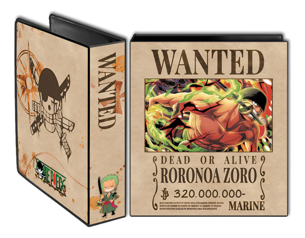 Carpeta Escolar N°3 One Piece - Zoro buscado