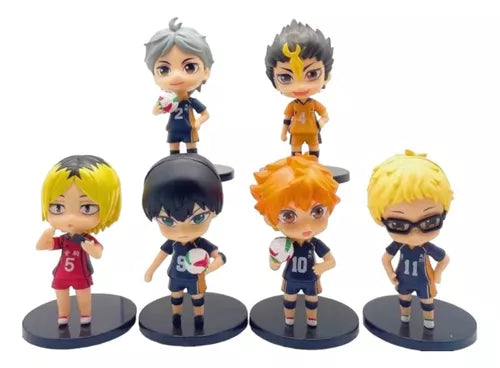 Figuras (x6) Haikyū!! - Personajes 9cm
