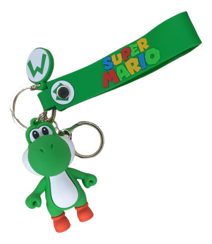 Llavero Goma 3D Super Mario Bros Mario - Yoshi
