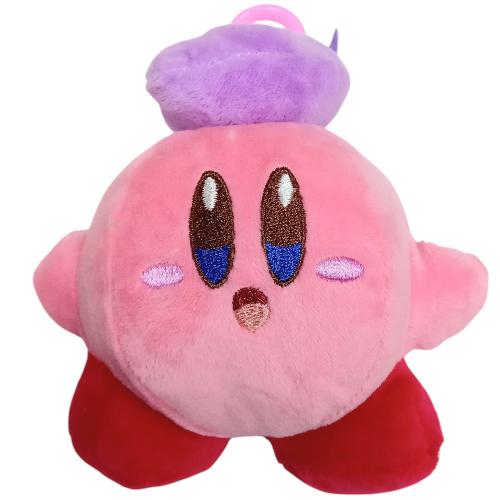 Peluche plush Kirby - Kirby sombrero uvas con mosquetón - 12 CM