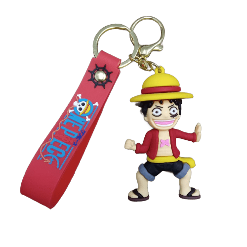 Llavero Goma 3D One Piece - Luffy Pose de Ataque (Agachado)