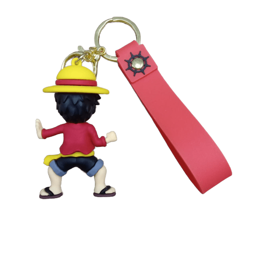 Llavero Goma 3D One Piece - Luffy Pose de Ataque (Agachado)