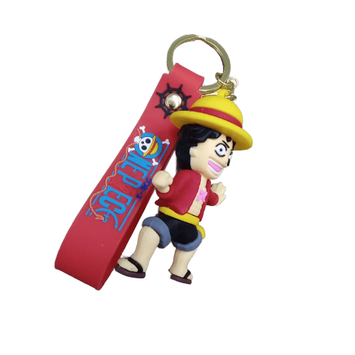 Llavero Goma 3D One Piece - Luffy Pose de Ataque (Agachado)