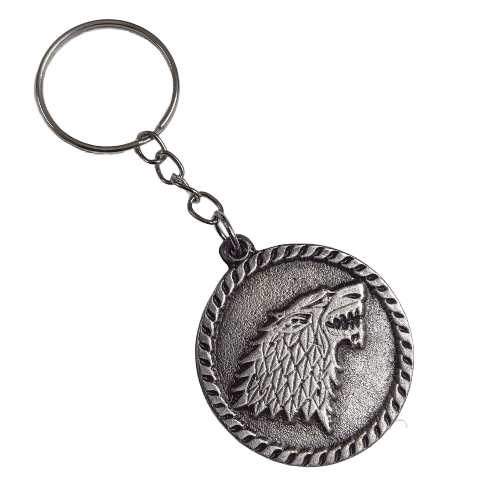 Llavero Juego de Tronos - Casa Stark (redondo)