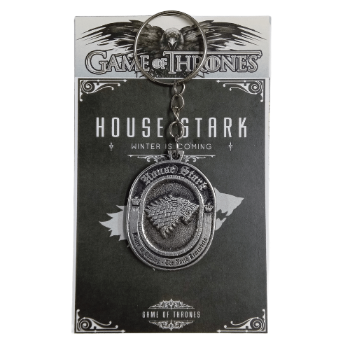Llavero Juego de Tronos - Casa Stark (ovalado)