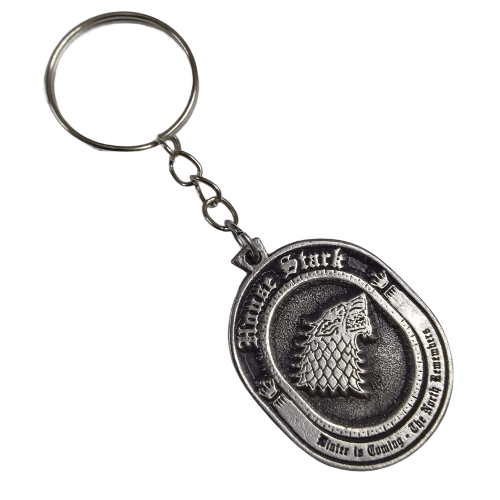 Llavero Juego de Tronos - Casa Stark (ovalado)