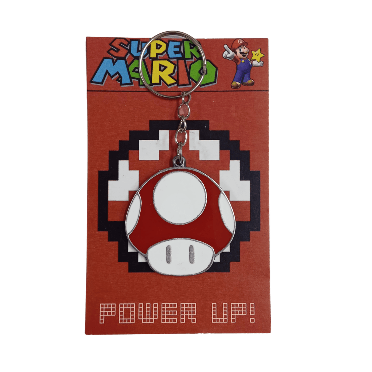 Llavero Super Mario Bros - Power Up (Hongo Rojo) Grande