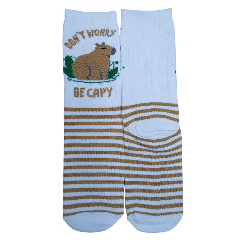 Medias 3/4 Puño Capybara - Don't Worry, be Capy