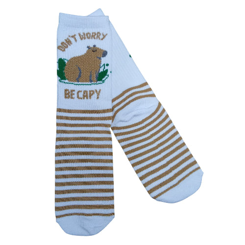 Medias 3/4 Puño Capybara - Don't Worry, be Capy